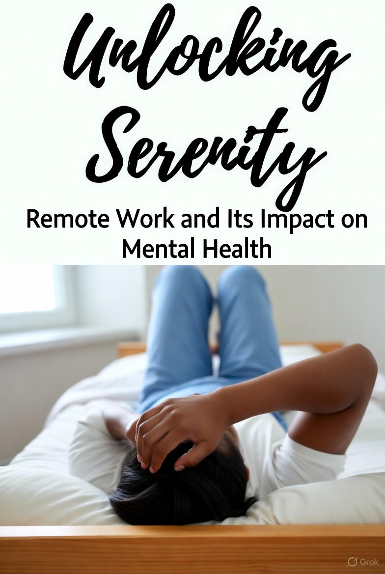 Unlocking Serenity: How Remote Work Boosts Your Mental Health.