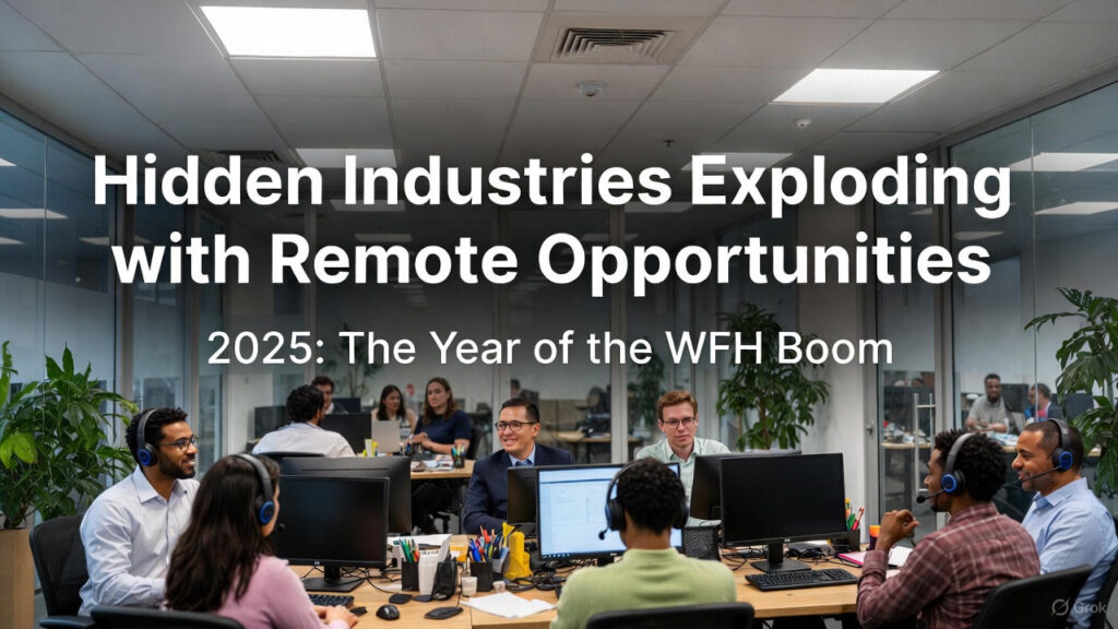 Hidden Industries Exploding with Remote Opportunities in 2025 WFH