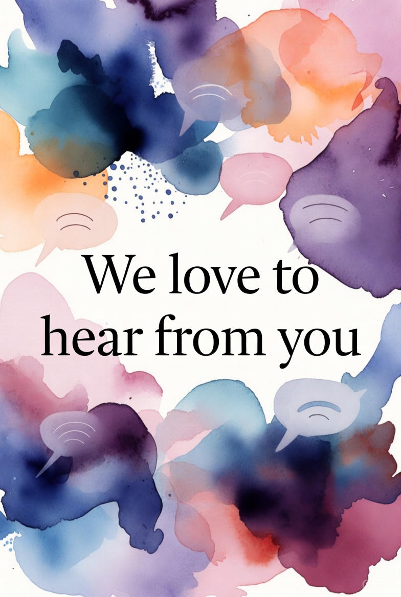 We love to hear from you